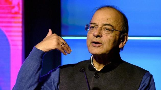 Arun Jaitley speaks at the launch of 'YONO' (You Only Need One) app by SBI in New Delhi on Friday. (PTI Photo) Arun Jaitley speaks at the launch of 'YONO' (You Only Need One) app by SBI in New Delhi on Friday. (PTI Photo)