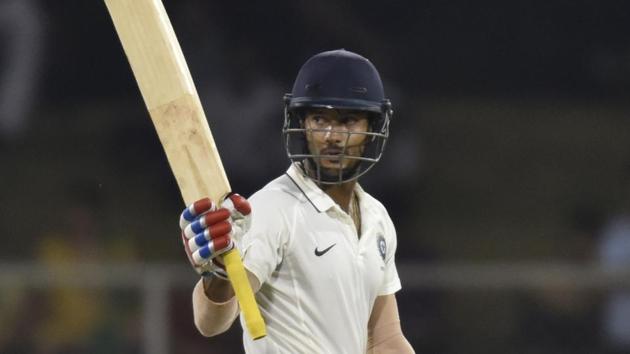 Mayank Agarwal is in red-hot form with his bat in the Ranji Trophy. (HT file photo) Mayank Agarwal is in red-hot form with his bat in the Ranji Trophy. (HT file photo)