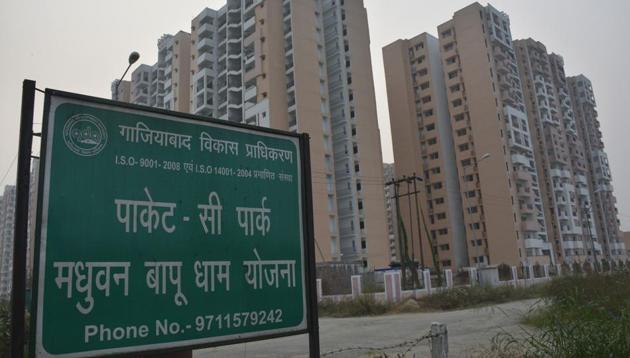 The housing scheme, bigger than Indirapuram, is spread over 1,234 acres of land from villages of Sadarpur, Mainapur, Naglapath, Yaqoobpur and Morta. (Sakib Ali/HT Photo) The housing scheme, bigger than Indirapuram, is spread over 1,234 acres of land from villages of Sadarpur, Mainapur, Naglapath, Yaqoobpur and Morta. (Sakib Ali/HT Photo)