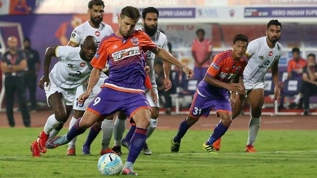 Emiliano Alfaro stepped up to equalise for the hosts. (ISL)