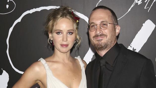 Jennifer Lawrence, left, and Darren Aronofsky attend the premiere of Paramount Pictures' mother!. (Greg Allen/Invision/AP) Jennifer Lawrence, left, and Darren Aronofsky attend the premiere of Paramount Pictures' mother!. (Greg Allen/Invision/AP)