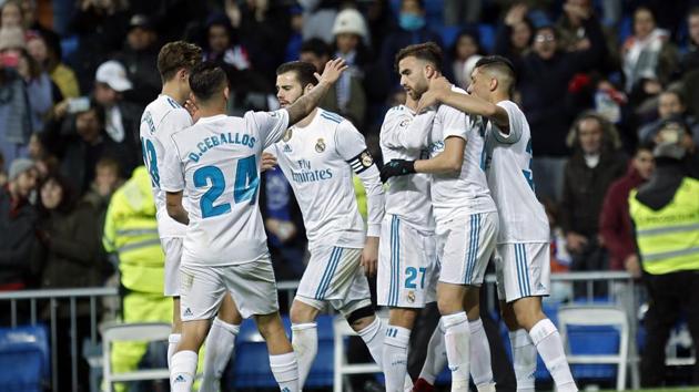 Real Madrid, who had rested several key players, fought hard for a 2-2 draw against third-tier side Fuenlabrada in the Copa del Rey. (AP) Real Madrid, who had rested several key players, fought hard for a 2-2 draw against third-tier side Fuenlabrada in the Copa del Rey. (AP)