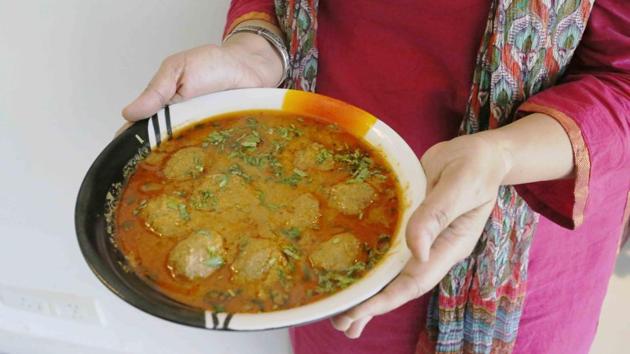 Himani Dehlvi’s mutton kofta is a permanent feature at her party table. (Mayank Austen Soofi / HT Photo) Himani Dehlvi’s mutton kofta is a permanent feature at her party table. (Mayank Austen Soofi / HT Photo)