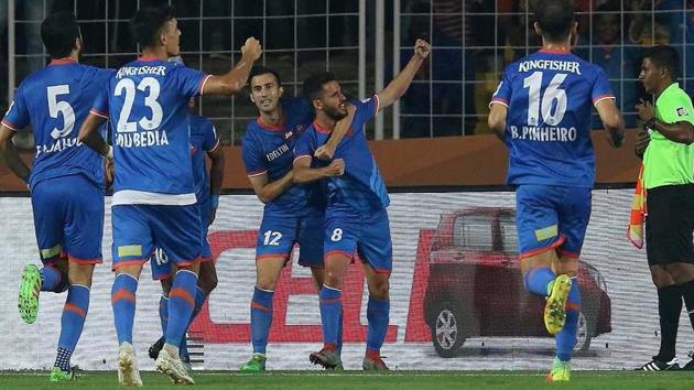FC Goa defeated Bengaluru FC 4-3 in their Indian Super League (ISL) 2017-18 encounter at the Fatorda Stadium in Margao on Thursday. (ISL) FC Goa defeated Bengaluru FC 4-3 in their Indian Super League (ISL) 2017-18 encounter at the Fatorda Stadium in Margao on Thursday. (ISL)