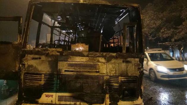 Majority of the bus passengers were women and children who were returning home in Jaitpur after attending a wedding in Faridabad.(Photo: Sourced) Majority of the bus passengers were women and children who were returning home in Jaitpur after attending a wedding in Faridabad.(Photo: Sourced)