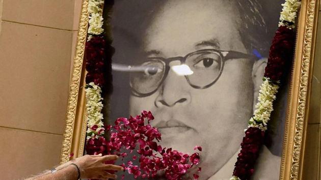 Dr B R Ambedkar converted into Buddhism in Nagpur on October 14, 1956.(PTI Photo) Dr B R Ambedkar converted into Buddhism in Nagpur on October 14, 1956.(PTI Photo)