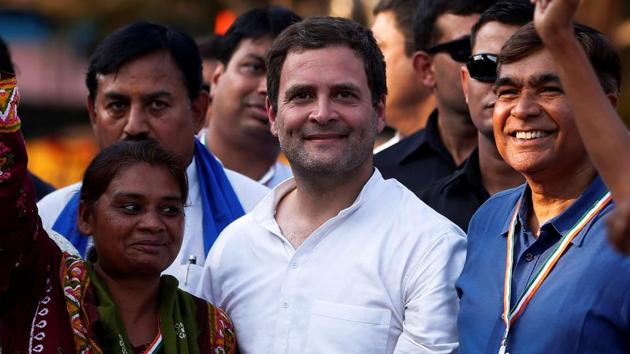 Rahul Gandhi at a rally ahead of the Gujarat state assembly elections, at a village on the outskirts of Ahmedabad. (REUTERS) Rahul Gandhi at a rally ahead of the Gujarat state assembly elections, at a village on the outskirts of Ahmedabad. (REUTERS)