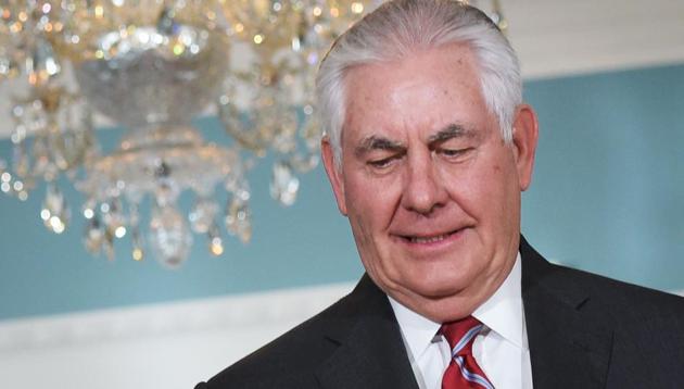 US Secretary of State Rex Tillerson poses with Germany's Foreign Minister Sigmar Gabriel (not shown) ahead of a bilateral at the State Department in Washington, DC on November 30, 2017. (AFP Photo) US Secretary of State Rex Tillerson poses with Germany's Foreign Minister Sigmar Gabriel (not shown) ahead of a bilateral at the State Department in Washington, DC on November 30, 2017. (AFP Photo)