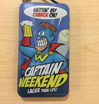 Captain Weekend, created by Abhijeet Kini; his superpower is the ability to binge on beer.