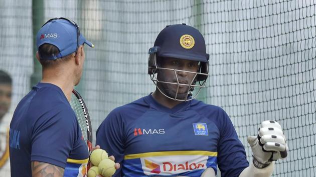 The pressure is on Angelo Mathews and the other members of the senior team after Sri Lanka lost the Nagpur Test by a massive margin. (PTI) The pressure is on Angelo Mathews and the other members of the senior team after Sri Lanka lost the Nagpur Test by a massive margin. (PTI)