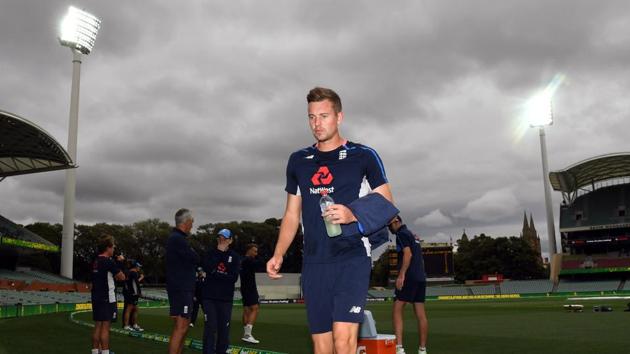 England’s cricketers practised at the Adelaide Oval ahead of the Pink Ball Test starting on Saturday in Adelaide. (AFP)