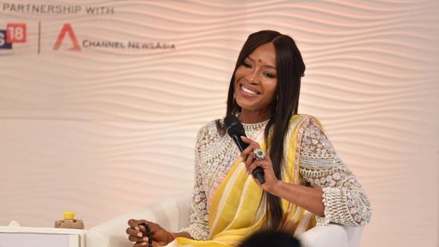 Naomi Campbell during the Hindustan Times Leadership Summit in New Delhi on December 1. (Sanchit Khanna /HT Photo) Naomi Campbell during the Hindustan Times Leadership Summit in New Delhi on December 1. (Sanchit Khanna /HT Photo)