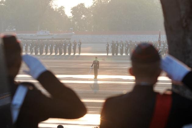 Cadets during the Passing Out Parade of the 133rd course of the National Defence Academy (NDA) in Pune on Thursday. (ht photo) Cadets during the Passing Out Parade of the 133rd course of the National Defence Academy (NDA) in Pune on Thursday. (ht photo)