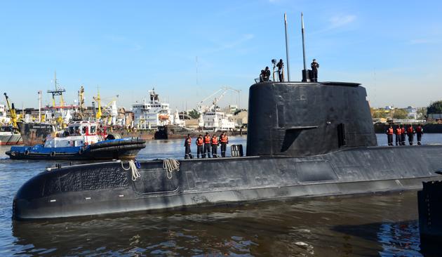 File photo of the Argentine submarine ARA San Juan.(Reuters)