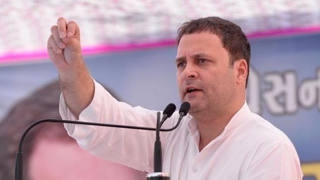 Congress Vice President Shri Rahul Gandhi's corner meeting at Lathi (Amreli) in Gujarat, India on November 30, 2017. (HT Photo) Congress Vice President Shri Rahul Gandhi's corner meeting at Lathi (Amreli) in Gujarat, India on November 30, 2017. (HT Photo)