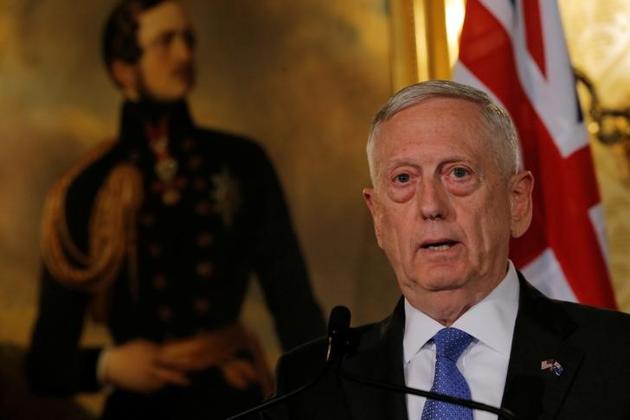 File photo of US defence secretary James Mattis. (Reuters) File photo of US defence secretary James Mattis. (Reuters)