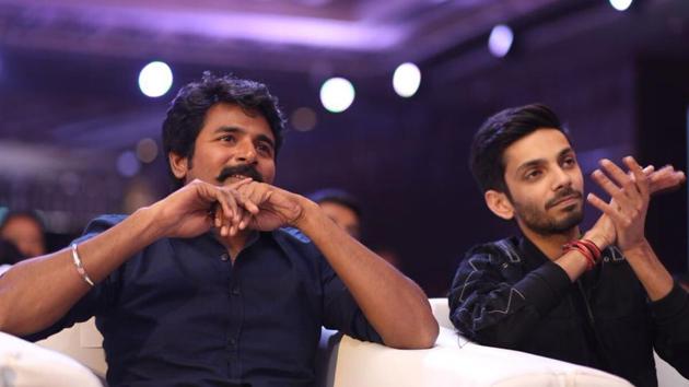 Velaikkaran audio review: Actor Sivakarthikeyan and Anirudh Ravichander at the music launch event in Chennai