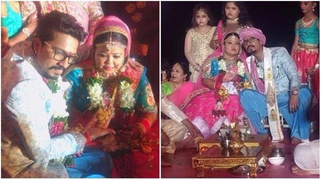 Bharti Singh and Harsh Limbachiyaa tied the knot in a Hindu ceremony.