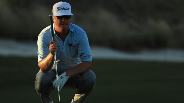 Charley Hoffman of the United States prepares to play a shot on the 17th hole during the third round of the Hero World Challenge at Albany, Bahamas on Saturday. (AFP) Charley Hoffman of the United States prepares to play a shot on the 17th hole during the third round of the Hero World Challenge at Albany, Bahamas on Saturday. (AFP)