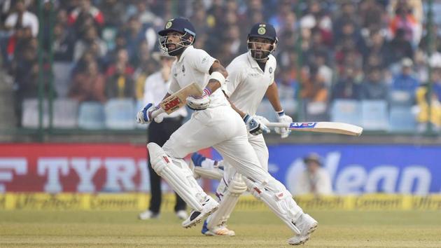 Virat Kohli and Rohit Sharma shared a 135 run stand. (PTI) Virat Kohli and Rohit Sharma shared a 135 run stand. (PTI)
