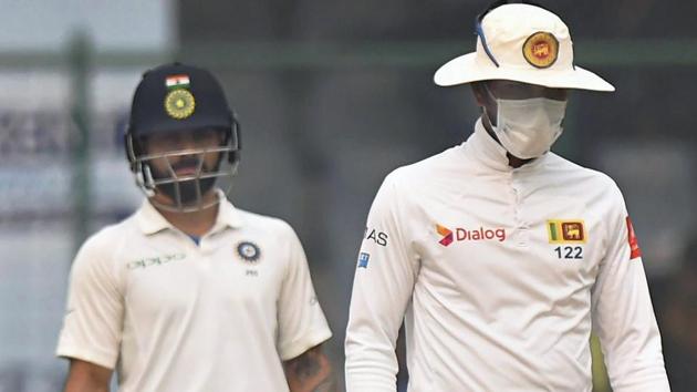 The Indian camp dismissed pollution concerns raised by Sri Lanka in the Ferozeshah Kotla Test. (PTI) The Indian camp dismissed pollution concerns raised by Sri Lanka in the Ferozeshah Kotla Test. (PTI)