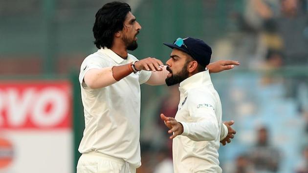 Ishant Sharma, Mohammed Shami and Ravindra Jadeja also picked up two wickets each. As a result, Sri Lanka, from 317/4, were reduced to 343/9. (BCCI) Ishant Sharma, Mohammed Shami and Ravindra Jadeja also picked up two wickets each. As a result, Sri Lanka, from 317/4, were reduced to 343/9. (BCCI)