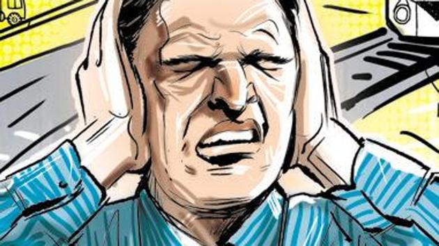 Mahim residents said a police procession kept making loud noise till 9pm on Sunday. (HT File) Mahim residents said a police procession kept making loud noise till 9pm on Sunday. (HT File)