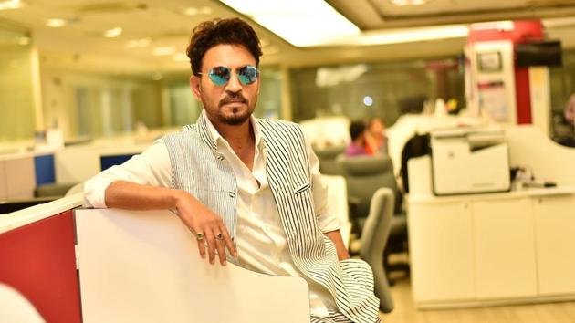 Irrfan says it’s humbling to win the award for Best Actor.(HT Photo)
