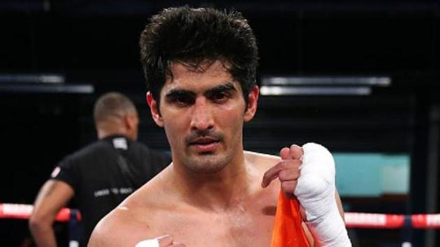 Vijender Singh will next take on Ghana’s Ernest Amuzu in Jaipur on December 23.(Getty Images) Vijender Singh will next take on Ghana’s Ernest Amuzu in Jaipur on December 23.(Getty Images)