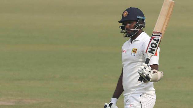Angelo Mathews scored his eighth Test century, third against India and first since 2015 on Monday. She eventually got out at the stroke of tea off R Ashwin. (BCCI) 