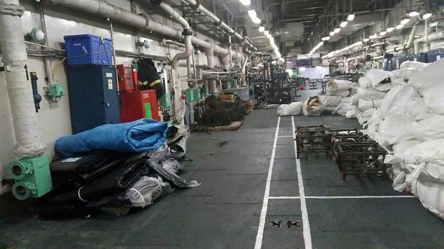 Naval ships like INS Shardul loaded with humanitarian assistance and disaster relief (HADR) material sailed out of Kochi port on Friday night for cyclone Ockhi relief. “It (Ockhi) is likely to move north-northeastwards, weaken gradually and cross south Gujarat and north Maharashtra coasts by early Tuesday morning and settle as a deep depression,” IMD’s director general KJ Ramesh said. (PTI) Naval ships like INS Shardul loaded with humanitarian assistance and disaster relief (HADR) material sailed out of Kochi port on Friday night for cyclone Ockhi relief. “It (Ockhi) is likely to move north-northeastwards, weaken gradually and cross south Gujarat and north Maharashtra coasts by early Tuesday morning and settle as a deep depression,” IMD’s director general KJ Ramesh said. (PTI)