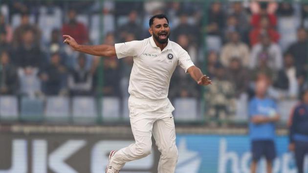 Mohammed Shami picked two wickets on Day 3 of the third India vs Sri Lanka Test at the Feroz Shah Kotla.(AP)