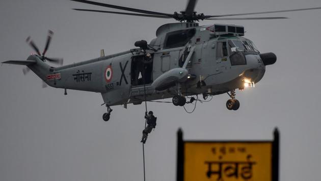 India celebrated the 46th Navy Day in Mumbai on Monday, December 4.  (Kunal Patil/HT) 