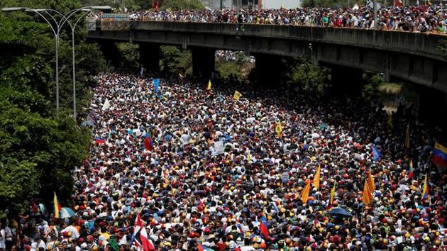 Photos: A year of anti-Maduro protests and economic unrest in Venezuela ...