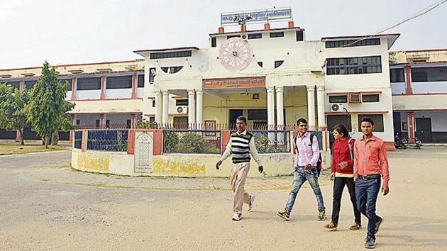 Students at Saket College in Ayodhya say they have dreams but lack exposure.(HT Photo)