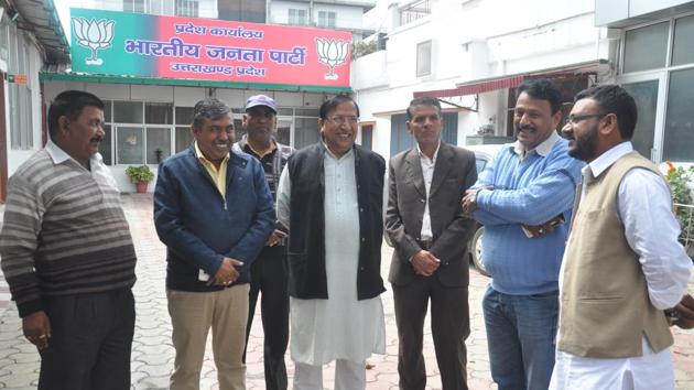 Sources said more than a 100 leaders of the party have already made their claims on the eight mayoral posts in Uttarakhand. (HT Photo) Sources said more than a 100 leaders of the party have already made their claims on the eight mayoral posts in Uttarakhand. (HT Photo)