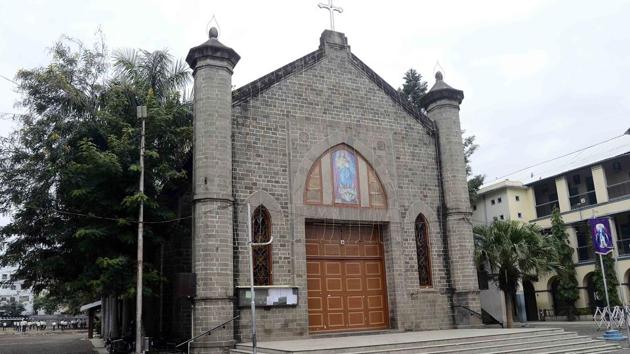 City church or Church of Immaculate Conception of Mother Mary near Quarter Gate marks 225 years of existence on December 8. ((Ravindra Joshi/HT PHOTO)