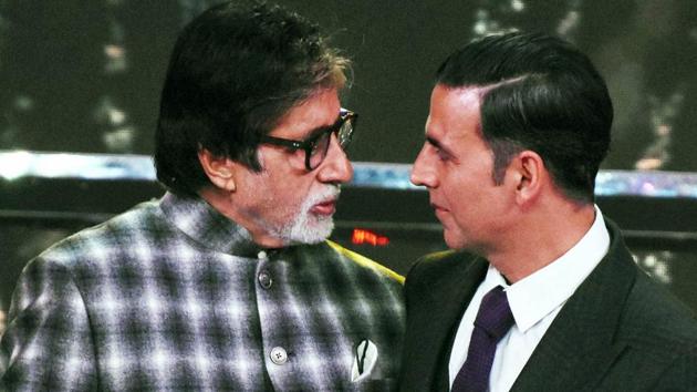 Actors Amitabh Bachchan and Akshay Kumar at the closing ceremony of the 48th International Film Festival of India. (PTI) Actors Amitabh Bachchan and Akshay Kumar at the closing ceremony of the 48th International Film Festival of India. (PTI)