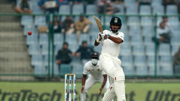 Shikhar Dhawan looked in solid touch as India tried to gain a big lead over Sri Lanka. (BCCI) 