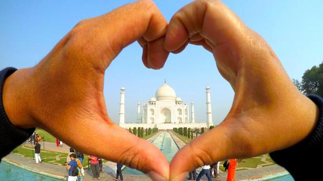The Taj Mahal, India’s iconic ivory-white marble mausoleum in Agra, is the second best UNESCO world heritage site in the world.(Shutterstock)