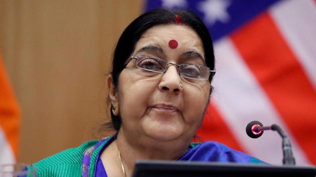 External affairs minister Sushma Swaraj, her Chinese counterpart Wang Yi and Russian foreign minister Sergey Lavrov will discuss key strategic issues at a day-long session in New Delhi on December 11.(Reuters)