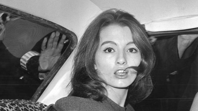 A file photo of Christine Keeler, dated July 22, 1963, who died on Tuesday aged 75. The model was at the centre of Profumo Affair, a scandal that rocked the political establishment and forced a cabinet minister to resign. (AP) A file photo of Christine Keeler, dated July 22, 1963, who died on Tuesday aged 75. The model was at the centre of Profumo Affair, a scandal that rocked the political establishment and forced a cabinet minister to resign. (AP)