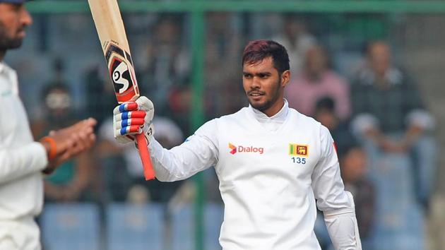 Dhananjaya de Silva produced a magnificent century as Sri Lanka drew the New Delhi Test against India at the Feroz Shah Kotla. (AFP) Dhananjaya de Silva produced a magnificent century as Sri Lanka drew the New Delhi Test against India at the Feroz Shah Kotla. (AFP)
