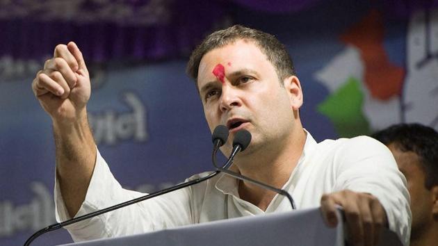 Rahul Gandhi addresses a public meeting at Amreli, Gujarat. (PTI File Photo) Rahul Gandhi addresses a public meeting at Amreli, Gujarat. (PTI File Photo)