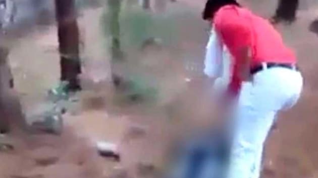 The clips, circulated on WhatsApp, emerged from the western state’s Rajsamand district on Wednesday, police said.(Video screengrab)