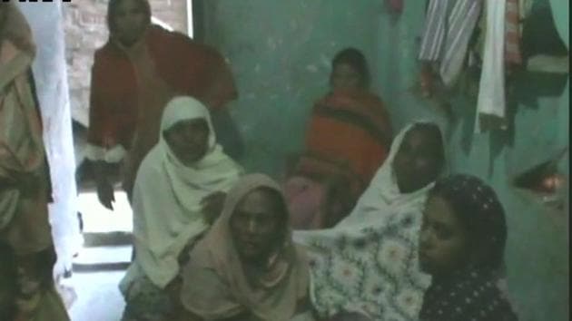 Family members of Afrazul at their home in West Bengal’s Malda district. (ANI Twitter) Family members of Afrazul at their home in West Bengal’s Malda district. (ANI Twitter)