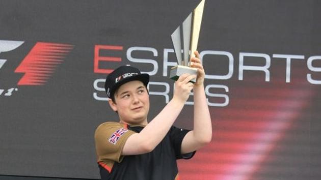 Brendon Leigh, who drives for McLaren eSports team, was crowned the first F1 eSports World Champion in Abu Dhabi last month. (Getty Images) Brendon Leigh, who drives for McLaren eSports team, was crowned the first F1 eSports World Champion in Abu Dhabi last month. (Getty Images)