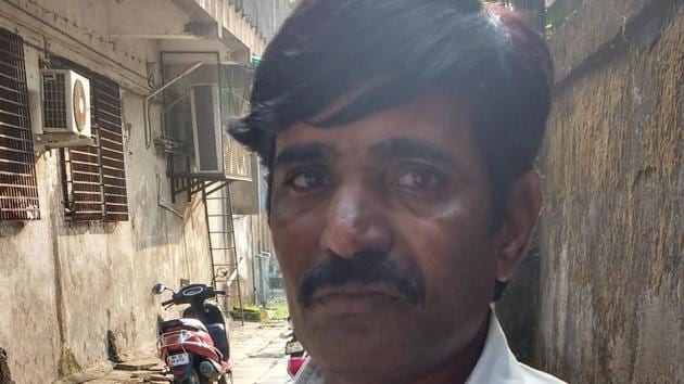 Sharda Ghodeswar’s husband Sahdev. (HT) Sharda Ghodeswar’s husband Sahdev. (HT)