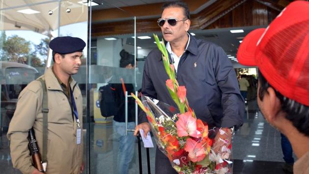 Indian cricket team coach Ravi Shastri arrives in Dharamsala. (SHYAM SHARMA/HT PHOTO) Indian cricket team coach Ravi Shastri arrives in Dharamsala. (SHYAM SHARMA/HT PHOTO)
