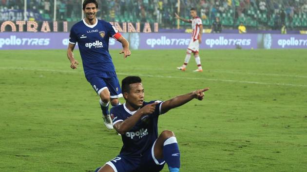 Jeje broke the deadlock after the hour mark to put Chennaiyin ahead. (ISL) 
